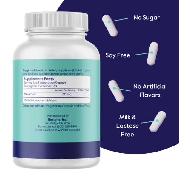 Melatonin 30mg - Image 3
