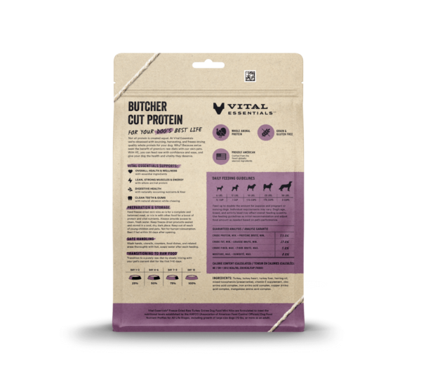 VE- Freeze-Dried Raw Turkey Entree Dog Food Mini Nibs - Image 2