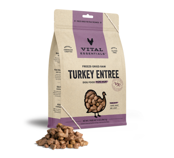 VE- Freeze-Dried Raw Turkey Entree Dog Food Mini Nibs