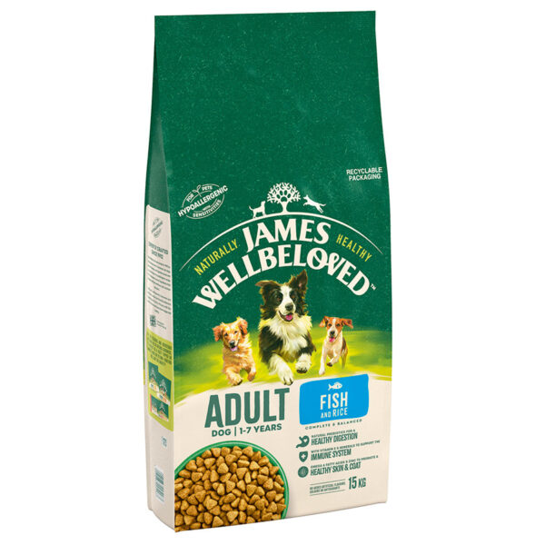 James Wellbeloved Canine Kibble Adult Fish & Rice - Image 2