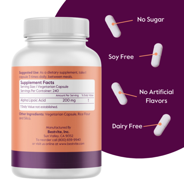 Alpha Lipoic Acid 200mg - Image 2