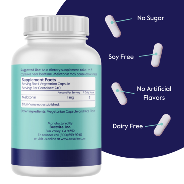 Melatonin 1mg - Image 3