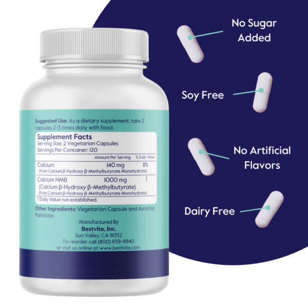 Calcium HMB 500mg - Image 2