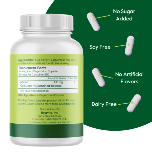 Caffeine SR (Sustained Release) 100mg - Image 3