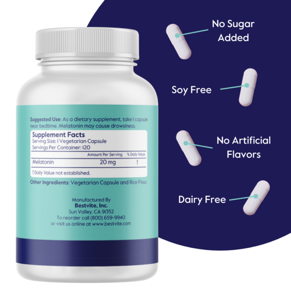 Melatonin 20mg - Image 3