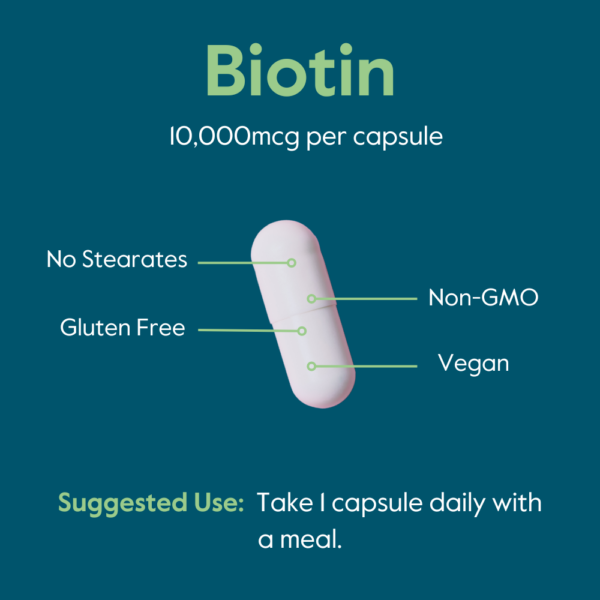 Biotin 10,000mcg - Image 7