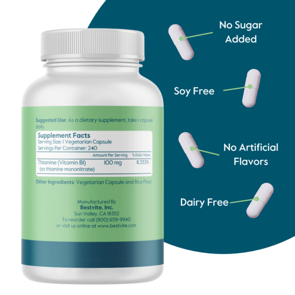Vitamin B-1 (Thiamin) 100mg - Image 3