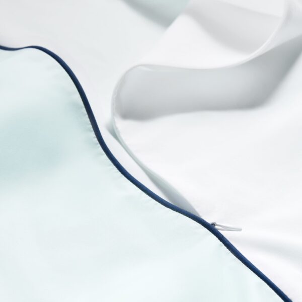 Piped Classic Percale Duvet Cover - Last Call - Image 14