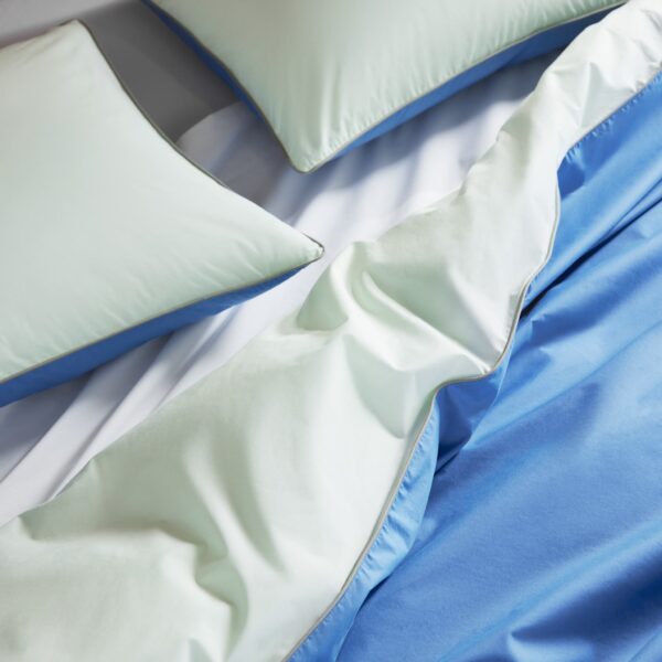 Piped Classic Percale Duvet Cover - Last Call - Image 25