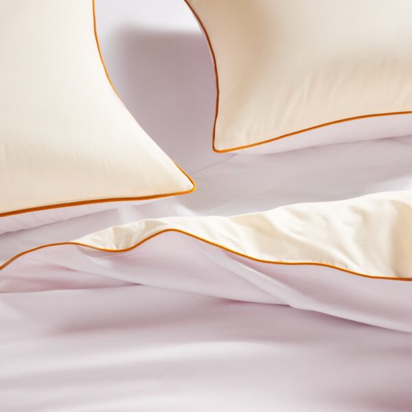 Piped Classic Percale Duvet Cover - Last Call - Image 29