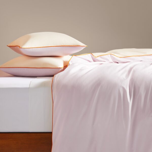 Piped Classic Percale Duvet Cover - Last Call - Image 30