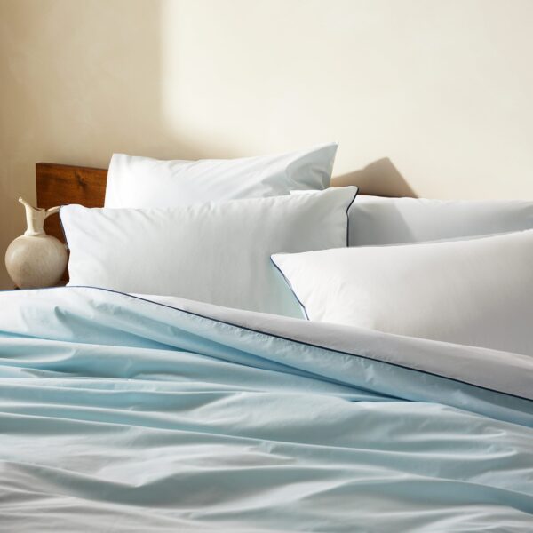 Piped Classic Percale Duvet Cover - Last Call - Image 16