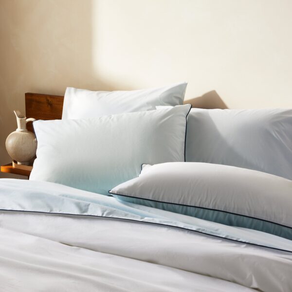 Piped Classic Percale Duvet Cover - Last Call - Image 15