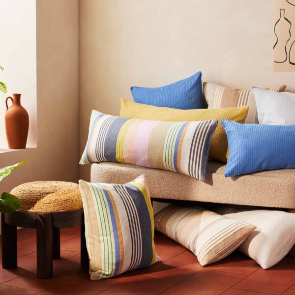 Woven Stripe Square Pillow Cover - Last Call - Image 7