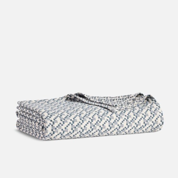 Cotton Basketweave Bed Blanket - Last Call - Image 3