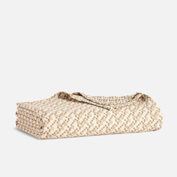 Cotton Basketweave Bed Blanket - Last Call - Image 2