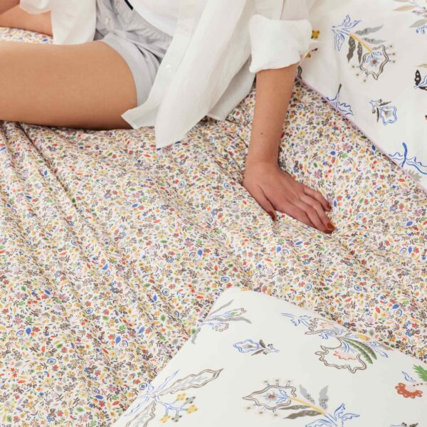 Piped Classic Percale Duvet Cover - Last Call - Image 7