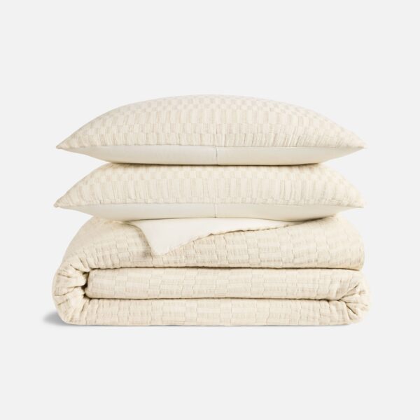 Woven Checkerboard Duvet Set