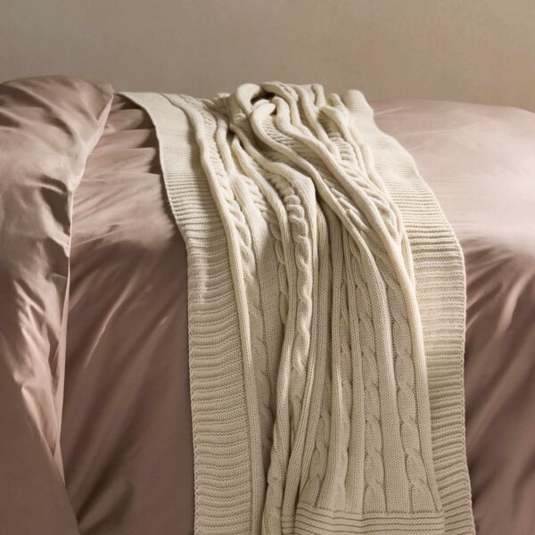 Cable Knit Throw Blanket - Last Call - Image 5