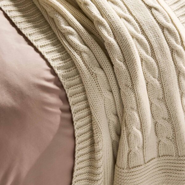 Cable Knit Throw Blanket - Last Call - Image 6