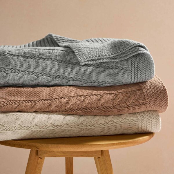 Cable Knit Throw Blanket - Last Call - Image 14
