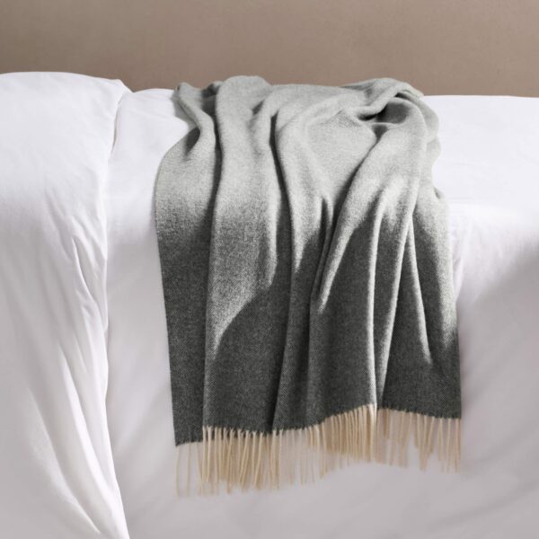 Herringbone Wool Throw Blanket - Last Call - Image 4
