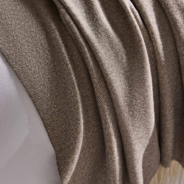 Herringbone Wool Throw Blanket - Last Call - Image 9