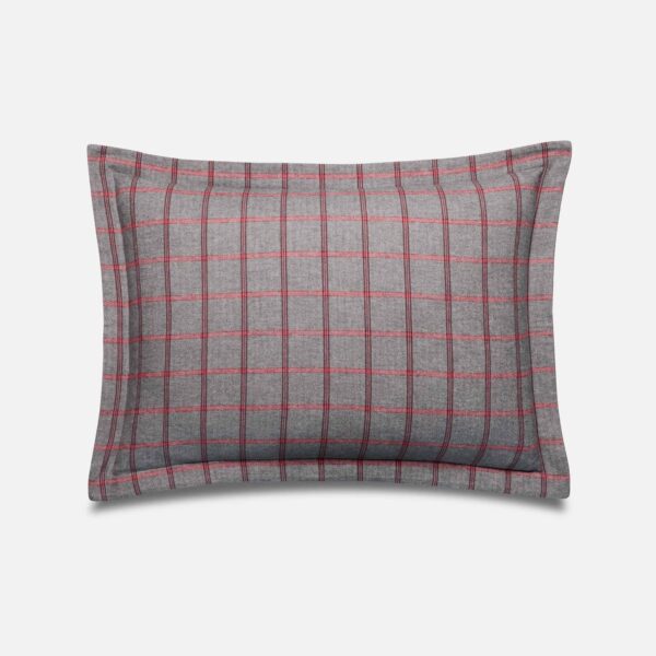Herringbone Plaid Flannel Shams - Last Call