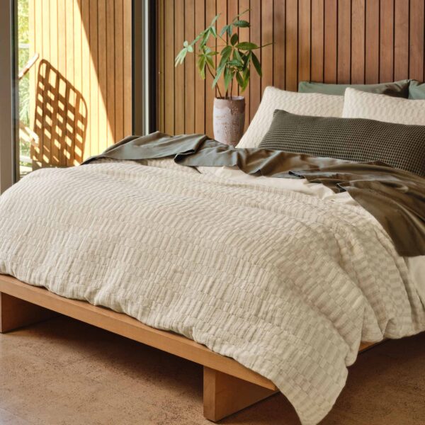 Woven Checkerboard Duvet Set - Image 5