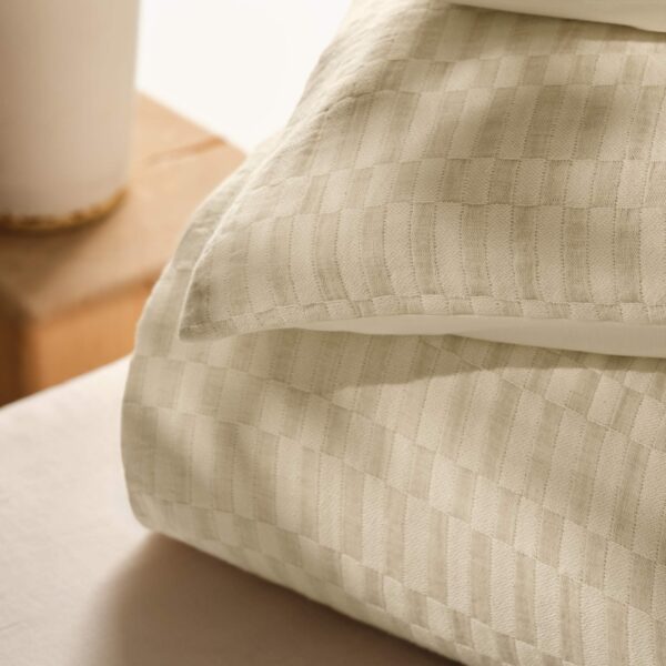 Woven Checkerboard Duvet Set - Image 3