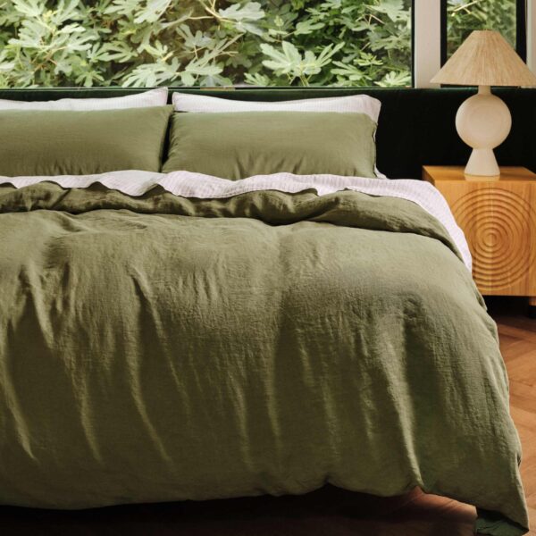 Washed European Linen Duvet Set - Image 74