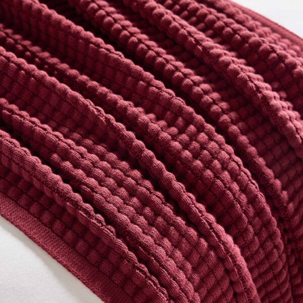 Grid Knit Cotton Throw Blanket - Last Call - Image 14