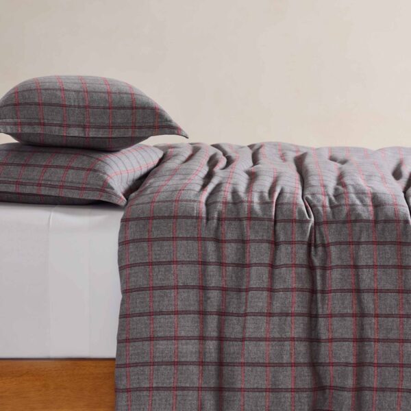 Herringbone Plaid Flannel Shams - Last Call - Image 4