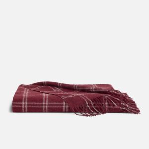 Alpaca Windowpane Throw Blanket - Last Call