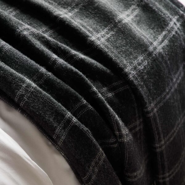 Alpaca Windowpane Throw Blanket - Last Call - Image 3