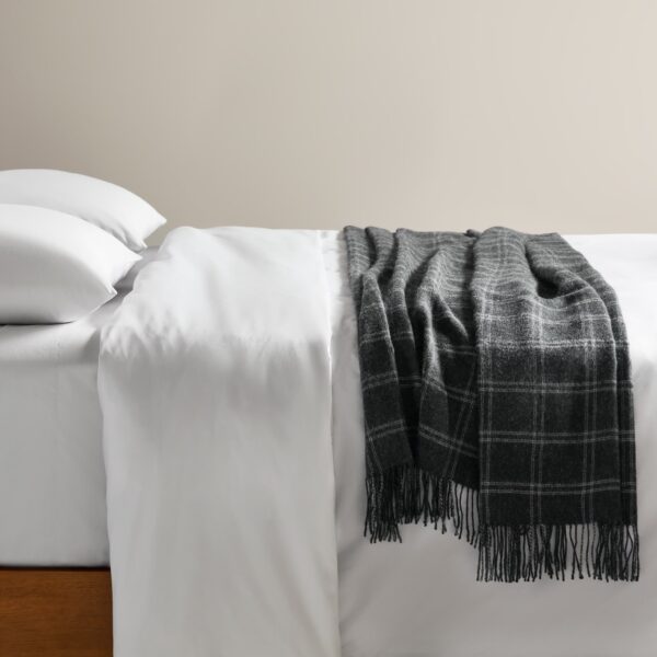 Alpaca Windowpane Throw Blanket - Last Call - Image 4