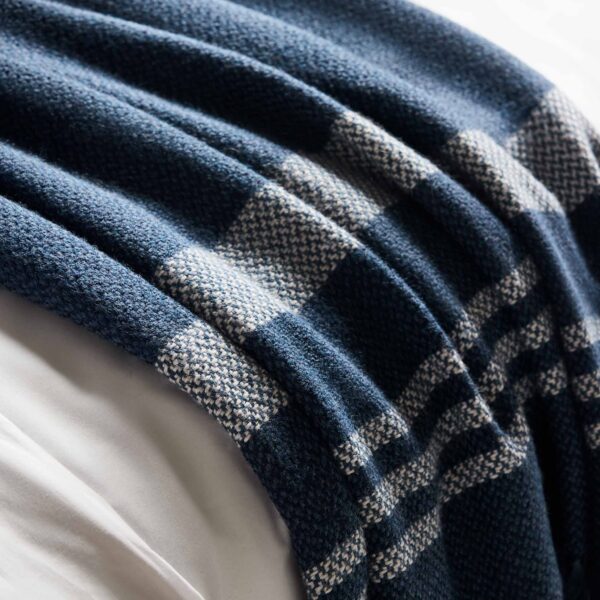 Alpaca Striped Throw Blanket - Last Call - Image 2