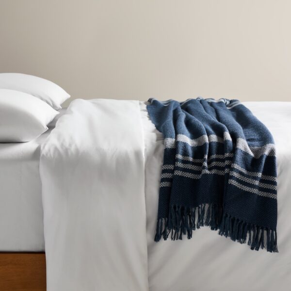 Alpaca Striped Throw Blanket - Last Call - Image 4