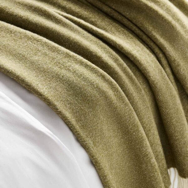 Herringbone Wool Throw Blanket - Last Call - Image 14