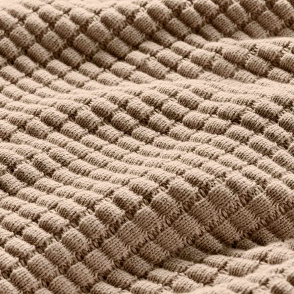 Grid Knit Cotton Throw Blanket - Last Call - Image 8