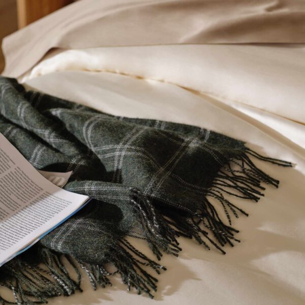 Alpaca Windowpane Throw Blanket - Last Call - Image 8
