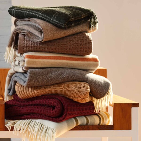 Herringbone Wool Throw Blanket - Last Call - Image 10