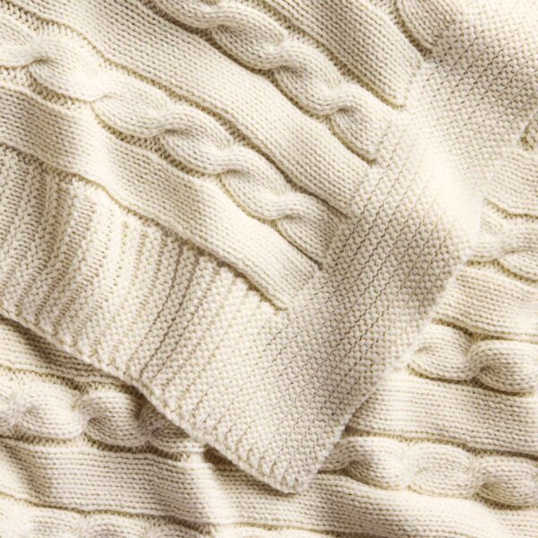 Cable Knit Throw Blanket - Last Call - Image 4