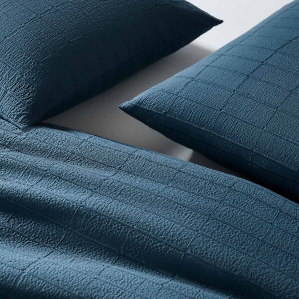 Textured Windowpane Duvet Set - Image 10