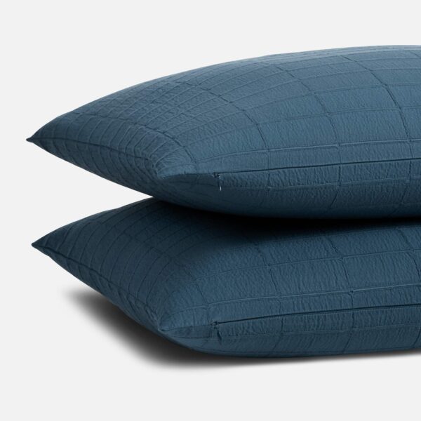 Textured Windowpane Shams - Image 7