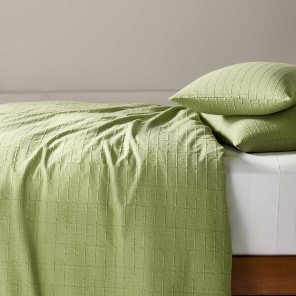 Textured Windowpane Duvet Set - Image 14