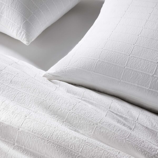 Textured Windowpane Duvet Set - Image 5
