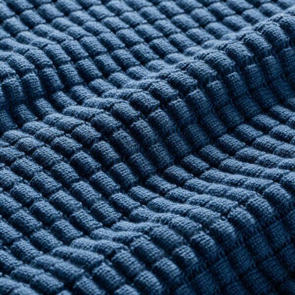 Grid Knit Cotton Throw Blanket - Image 29