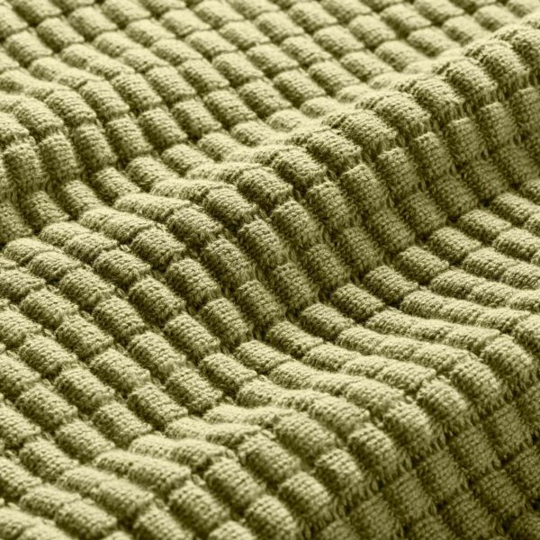 Grid Knit Cotton Throw Blanket - Image 24