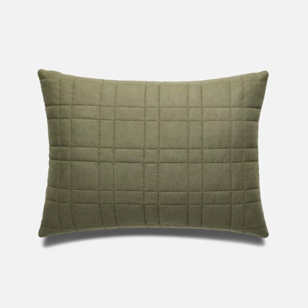 Washed European Linen Quilted Shams - Image 9